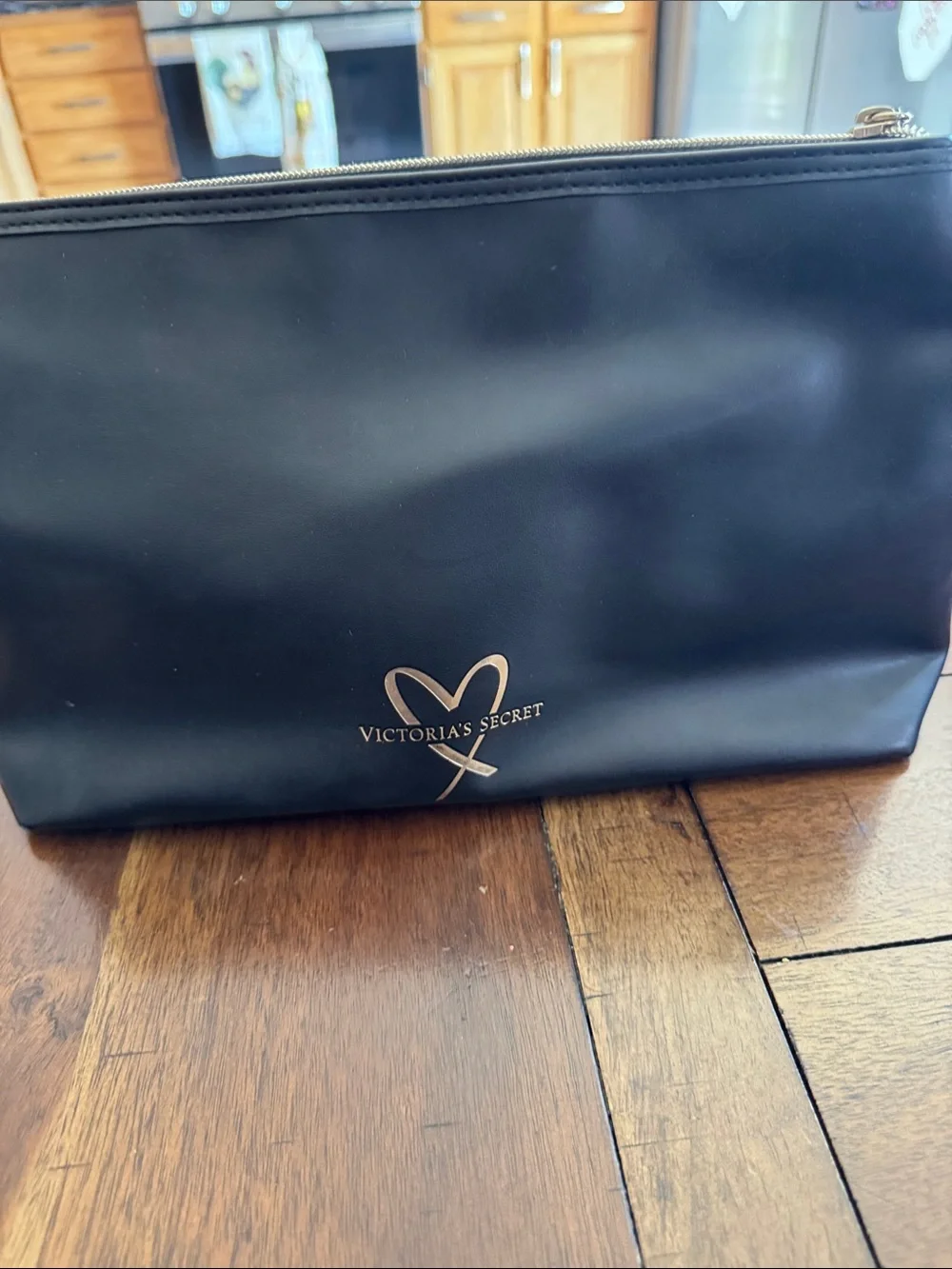 Victoria's Secret Pink Sequin Cosmetic Pouch with 'BOMBSHELL' Lettering